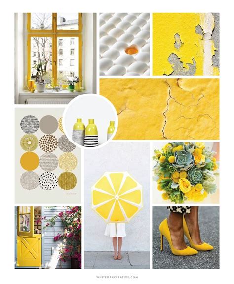 Moodboard example with bright colors